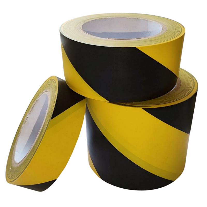 TAŚMY-OSTRZEGAWCZE-ŻÓŁTO-CZARNE-FOLIA-PCV-WYTRZYMAŁE-ROZMIARY-15MM-DO-200MM-OTIS-TD.
